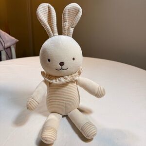 Striped‎ Cream Bunny Stuffed Animal